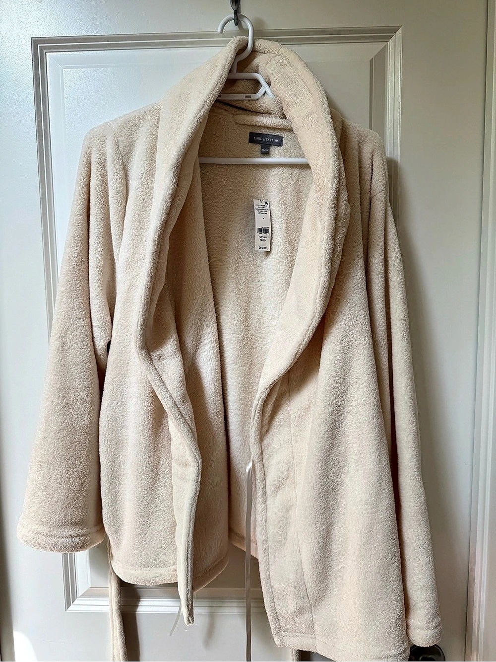 Lord & Taylor Stella & Nicole Sherpa Coat Teddy Coat Cream XL NWT